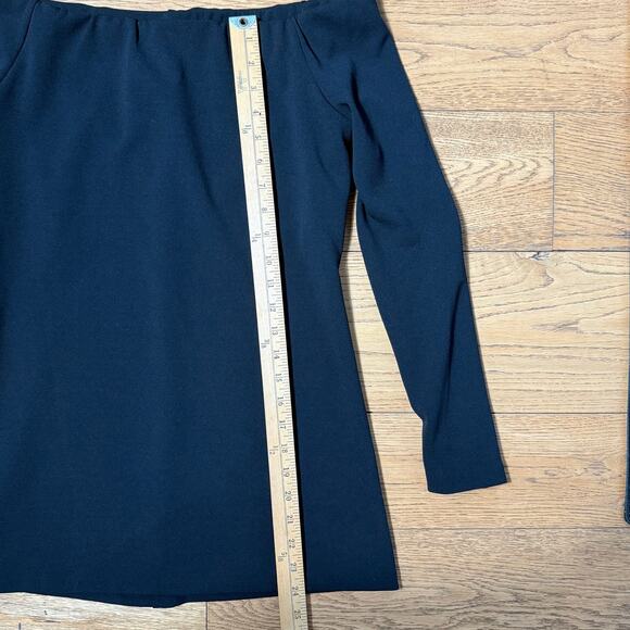 Pomander Place Tuckernuck Off the Shoulder Tunic Top SZ S Minimalist Black - Picture 6 of 8